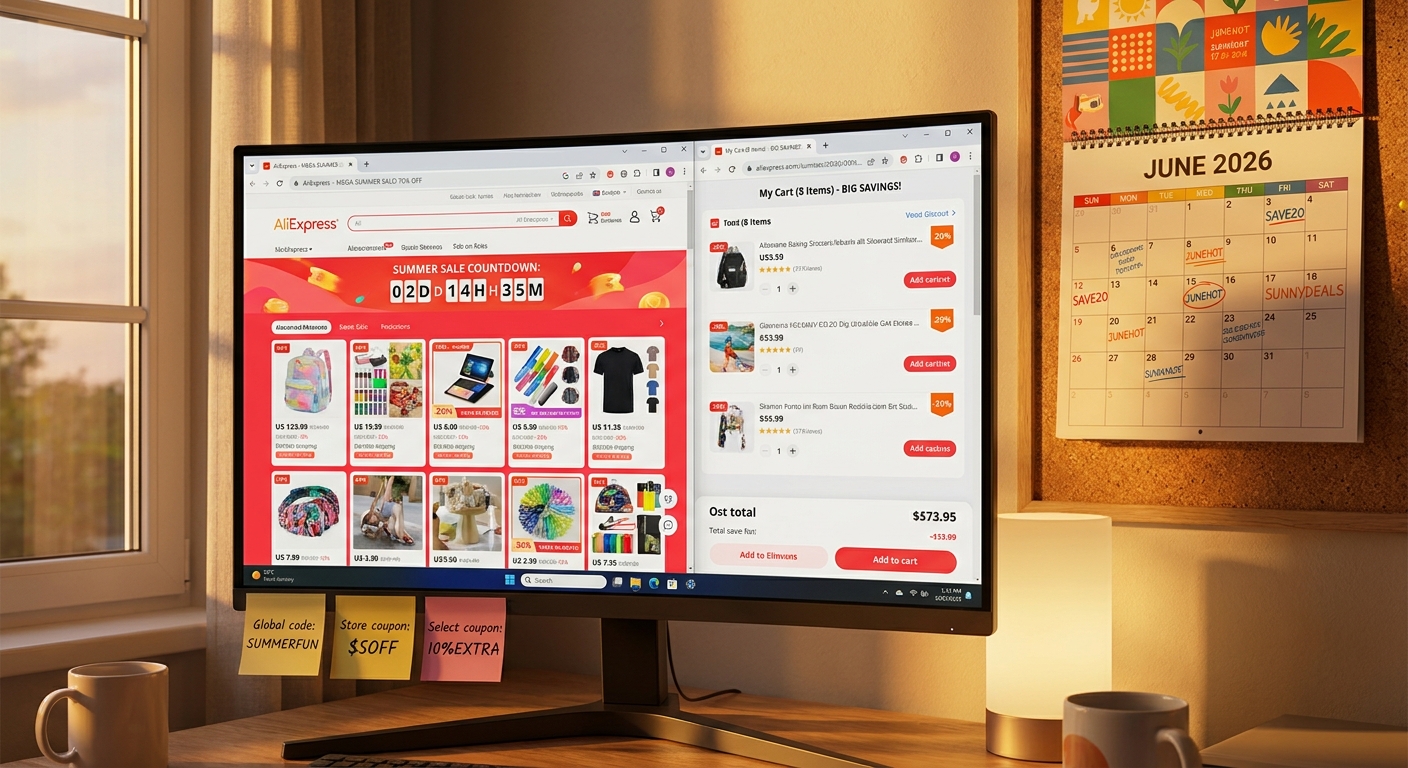 Today’s Hottest AliExpress Codes: How Smart Shoppers Are Stacking Summer Sale Deals For Up To 40% Off
