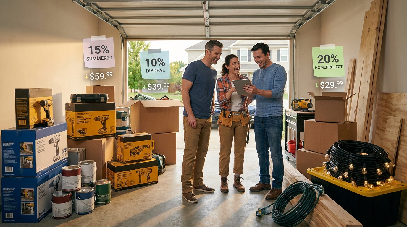 Today’s Best Home Improvement Promo Codes: Real Savings On Tools, DIY Projects And Weekend Yard Overhauls
