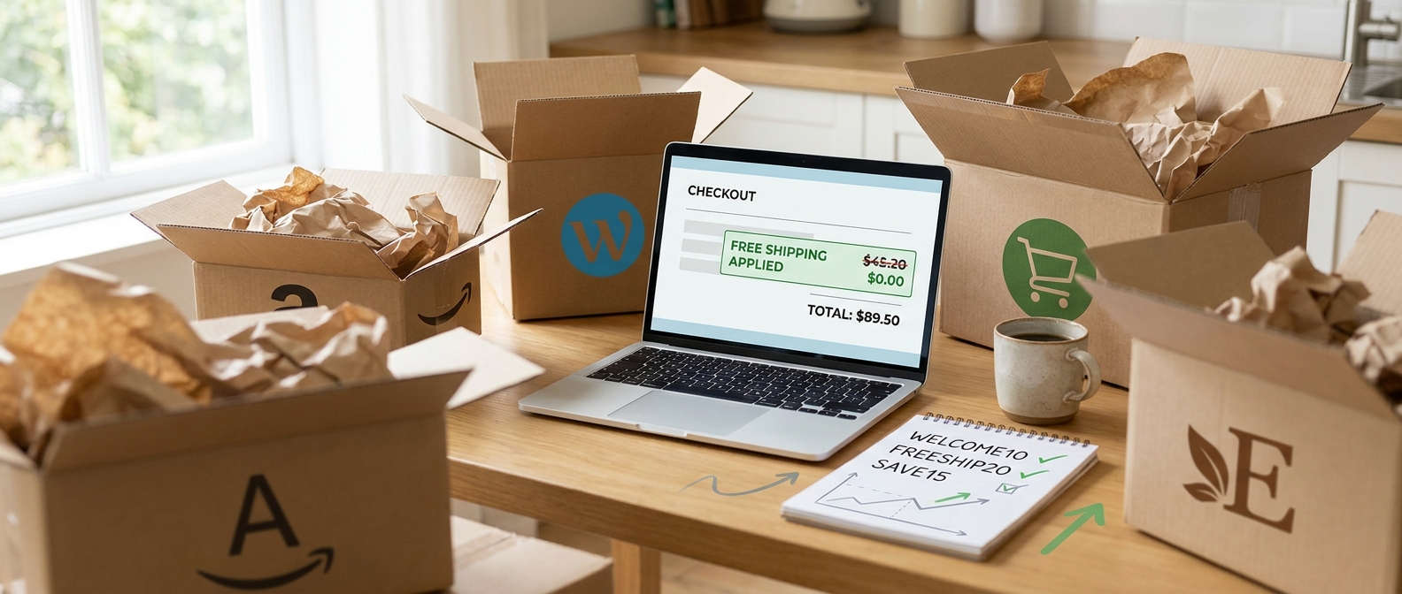 Today’s Best Free Shipping Promo Codes: Real, Stackable Deals So You Stop Paying For Delivery